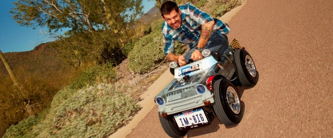 Austin Coulson - Smallest Roadworthy Car Guinness World Records 2013 Photo Credit: James Ellerker/Guinness World Records