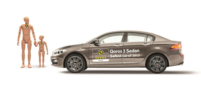 Qoros 3 Sedan – the safest car tested by Euro NCAP in 2013